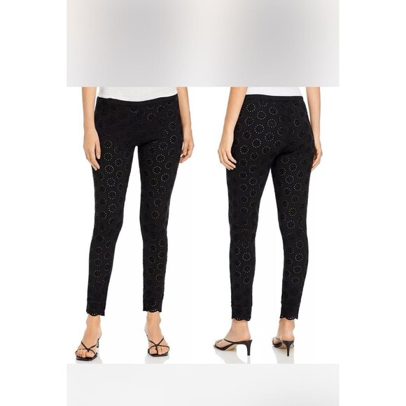 Johnny Was Cropped Lace Leggings Sz Medium - Picture 1 of 6